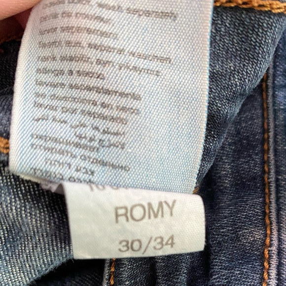 COPY - MAVI I jeans denim pants bottoms dark wash ROMY 30/34 inseam flap pockets - Picture 3 of 12